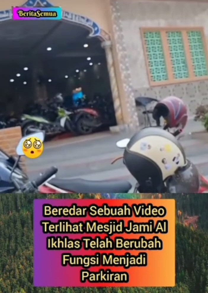 Ruangan Masjid Beralih Fungsi menjadi Lahan Parkir