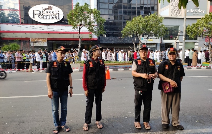 Tunjukkan Toleransi Antar Umat Beragama Beberapa Ormas Binaan Polri Bantu Amankan Sholat Idul Adha